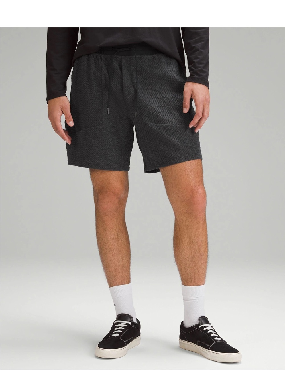 Lululemon At Ease Shorts Heathered Black/Charcoal
